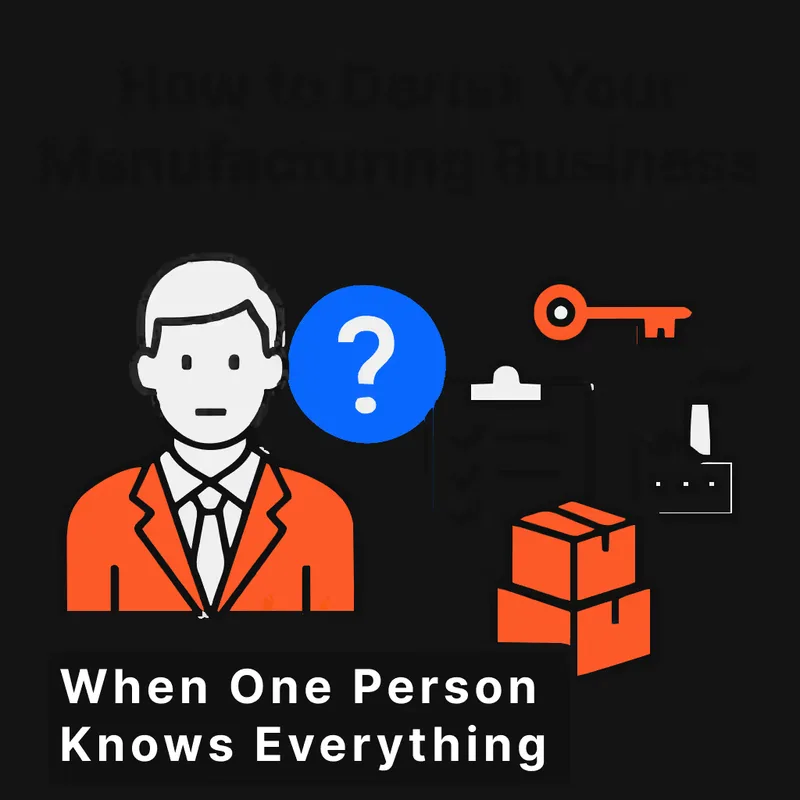 How to De-Risk Your Manufacturing Business When One Person Knows Everything