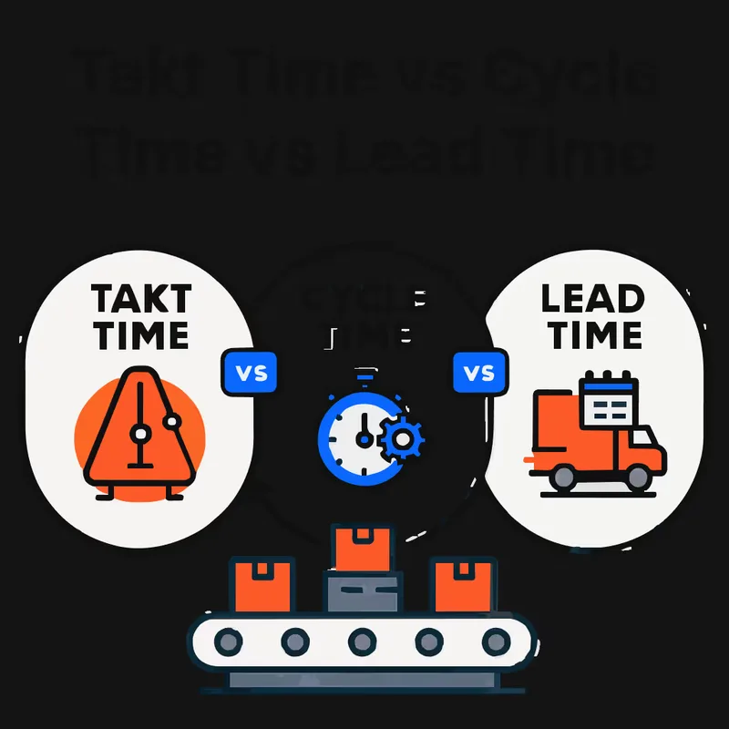 Takt Time vs. Cycle Time vs. Lead Time: A Manufacturer's Guide